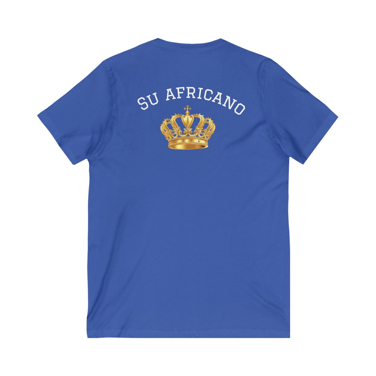 Crowned Unisex V-Neck Tee: Su Africano