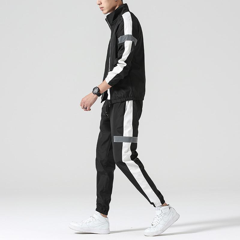 Collar Jacket Sportswear with Leggings Pants