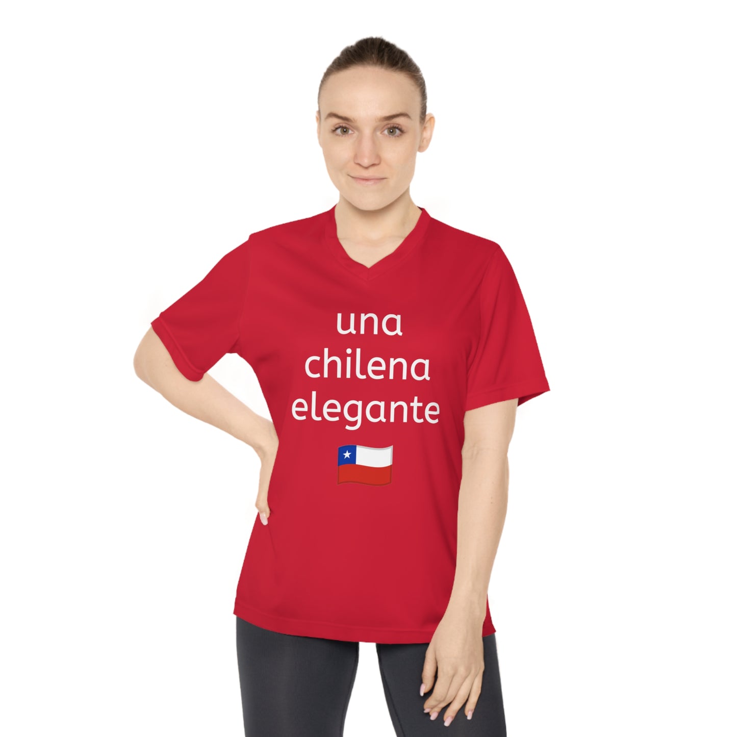 Women's V-Neck Tee - Chile Inspired