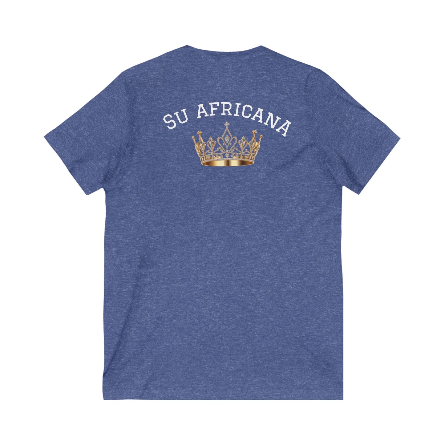 Crowned Unisex V-Neck Tee: Su Africana