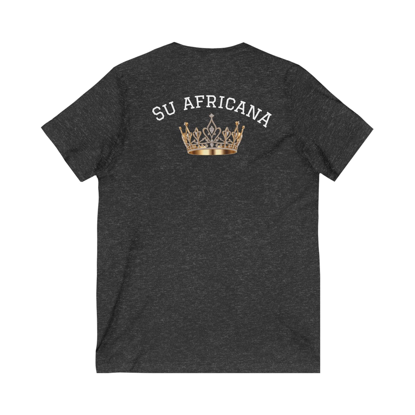 Crowned Unisex V-Neck Tee: Su Africana