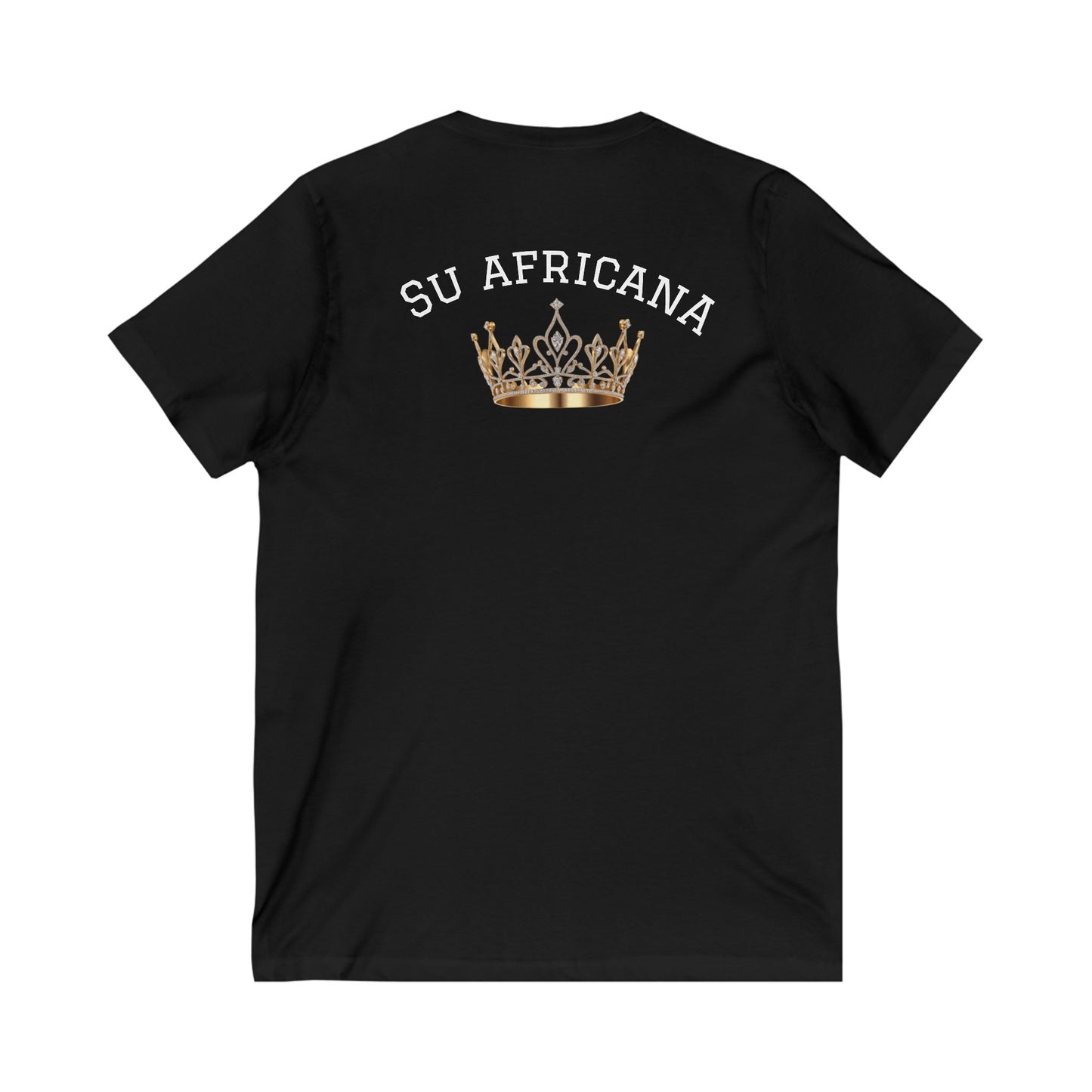 Crowned Unisex V-Neck Tee: Su Africana