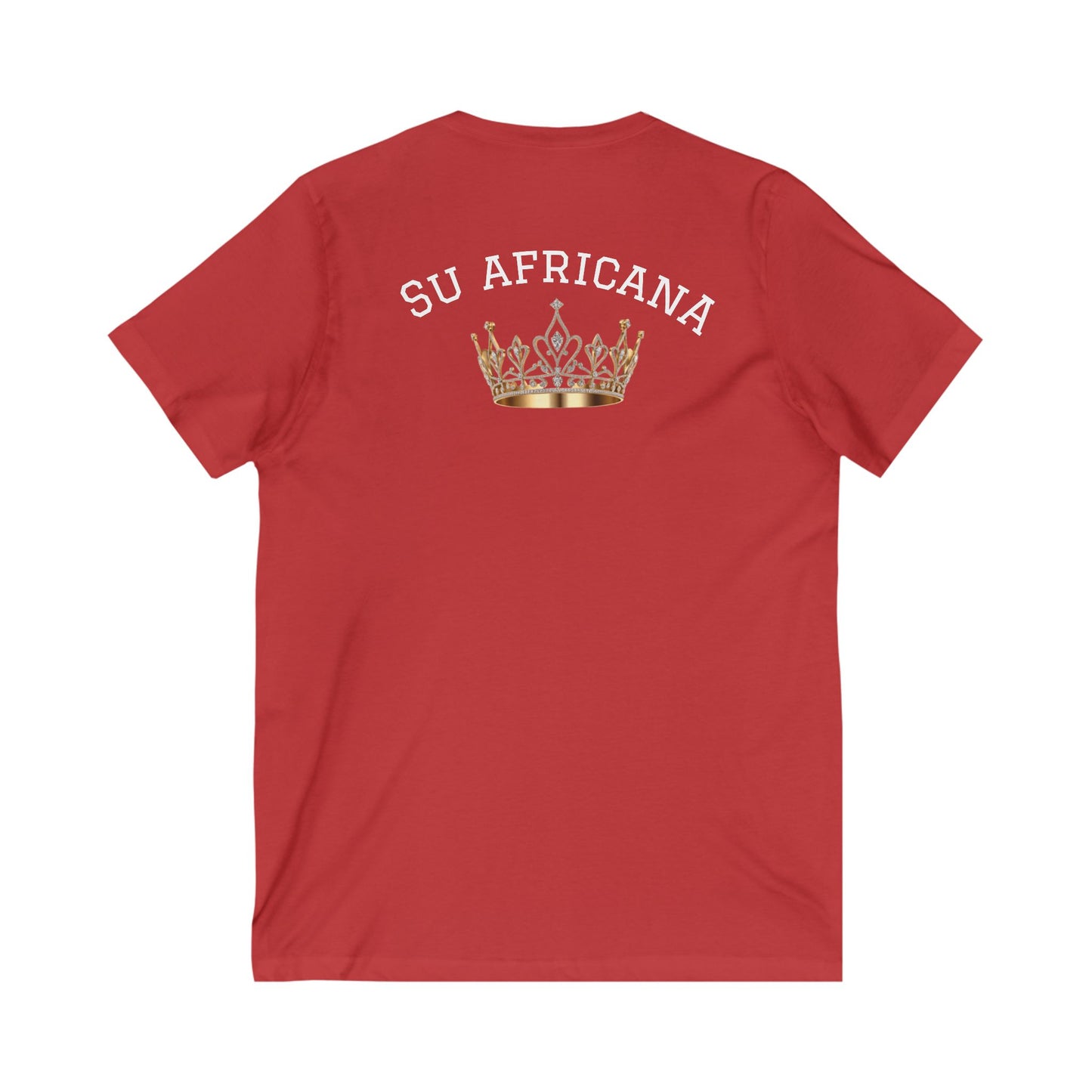 Crowned Unisex V-Neck Tee: Su Africana