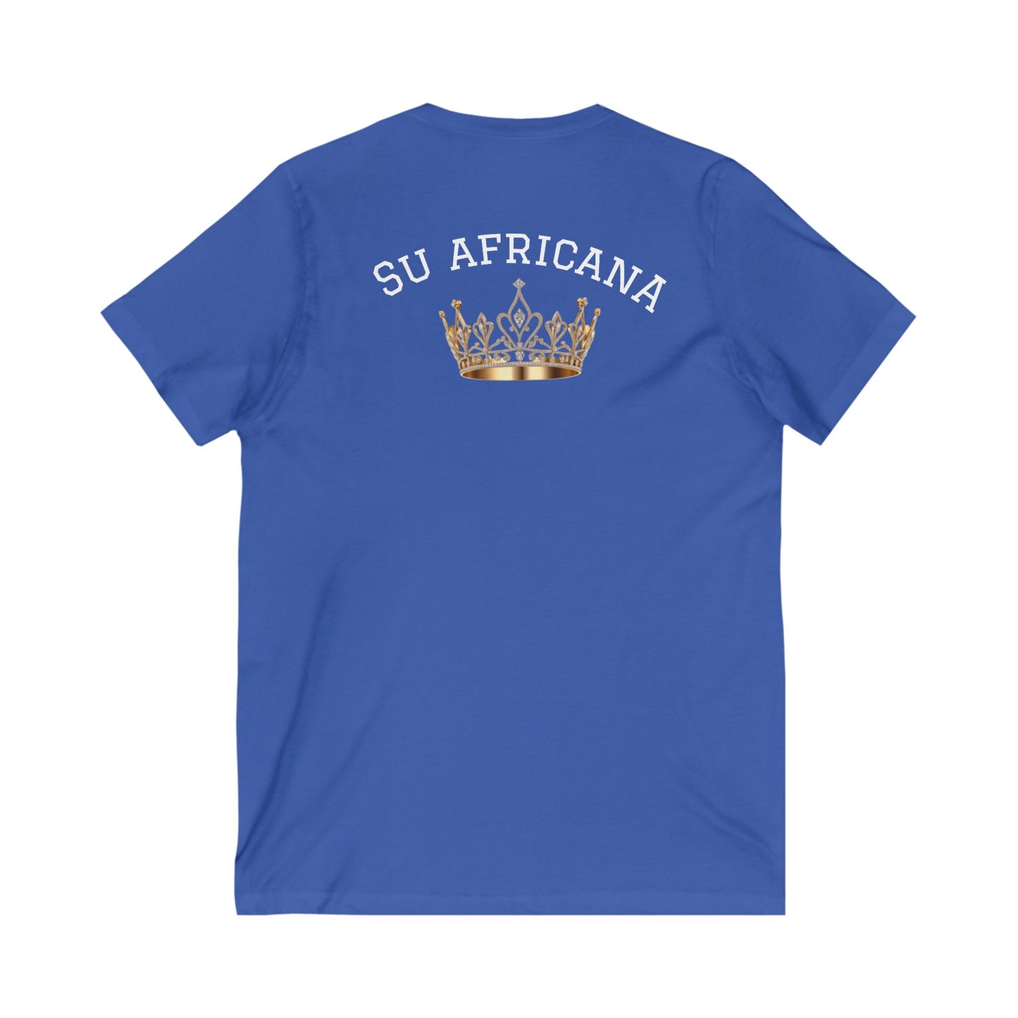 Crowned Unisex V-Neck Tee: Su Africana