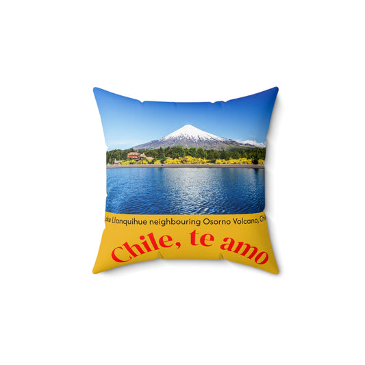 Almohada Decorativa - Tono Amarillo - Arte Chileno