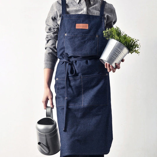 Canvas kitchen denim cotton apron