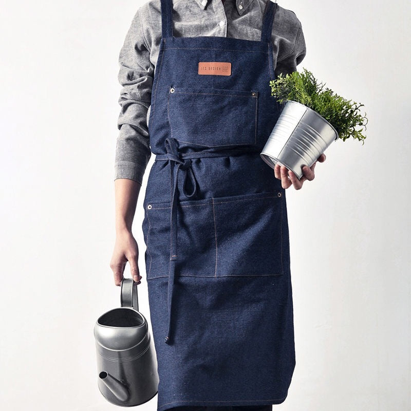 Canvas kitchen denim cotton apron