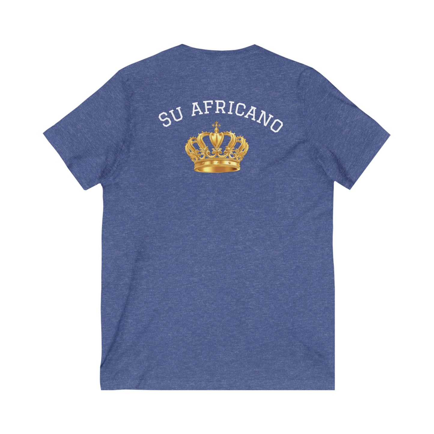 Crowned Unisex V-Neck Tee: Su Africano