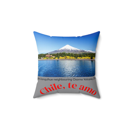 Almohada Decorativa - Tono Gris - Arte Chileno