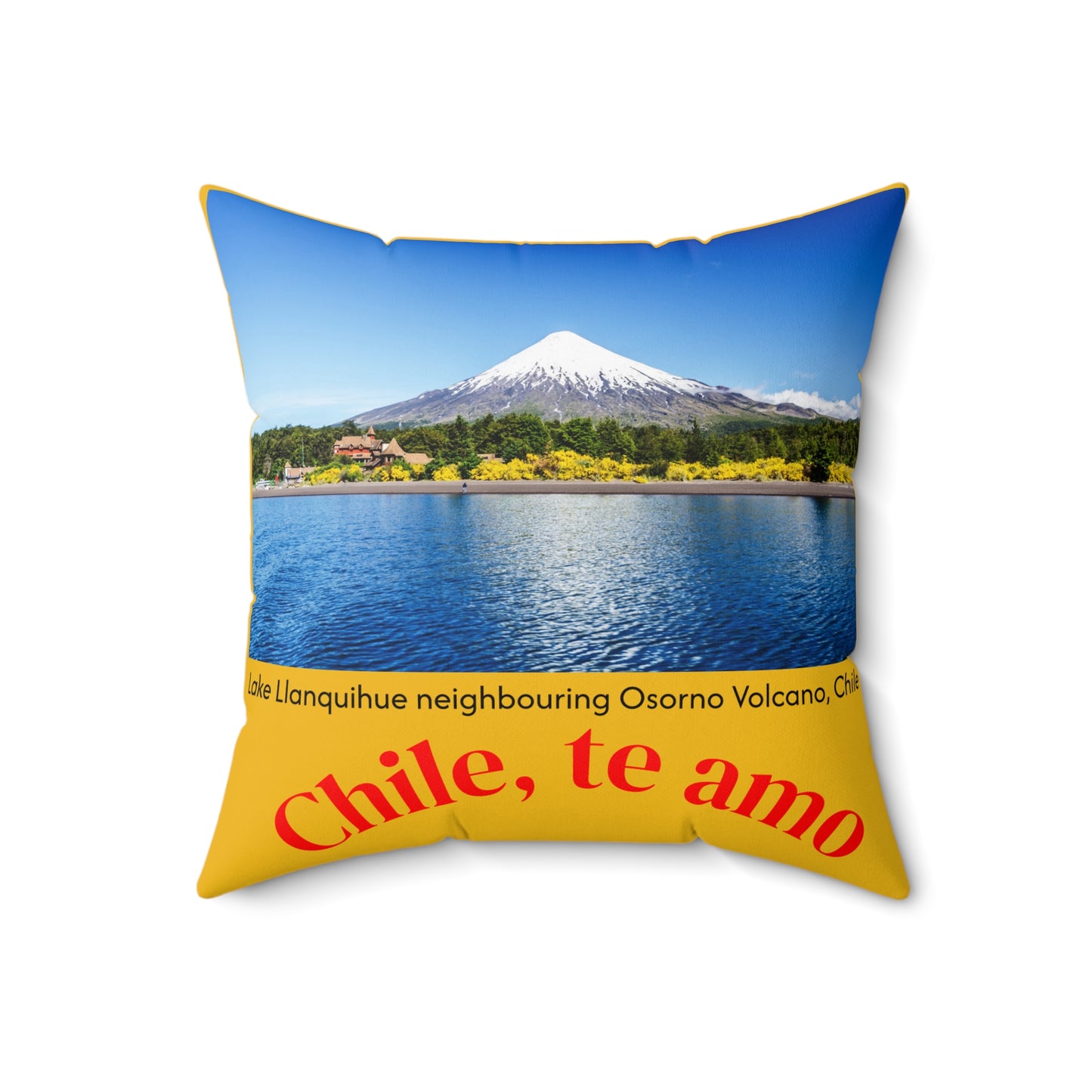 Decorative Pillow - Yellow tone - Chilean Art