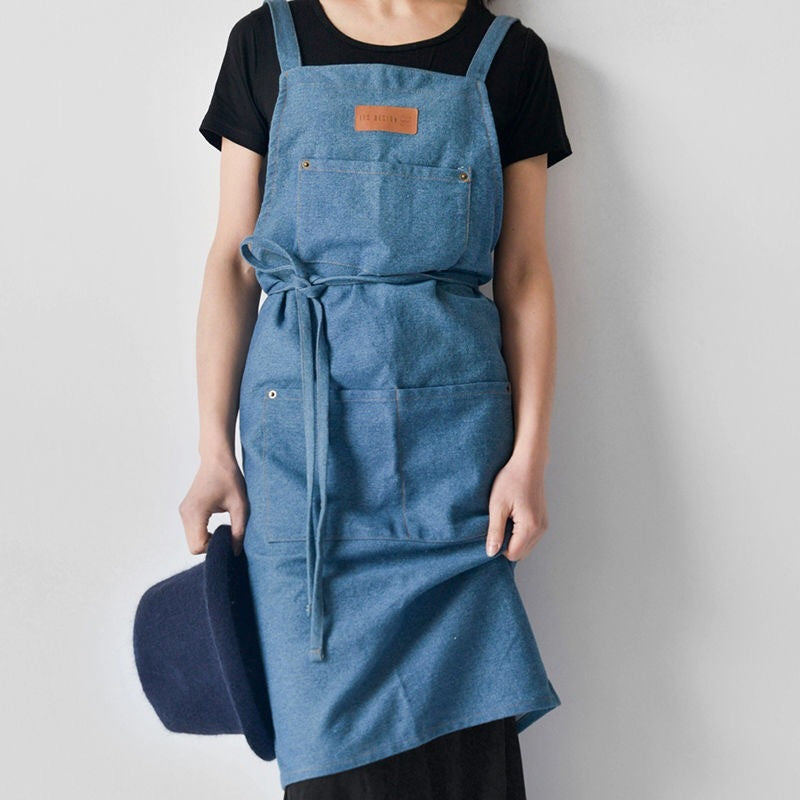 Canvas kitchen denim cotton apron