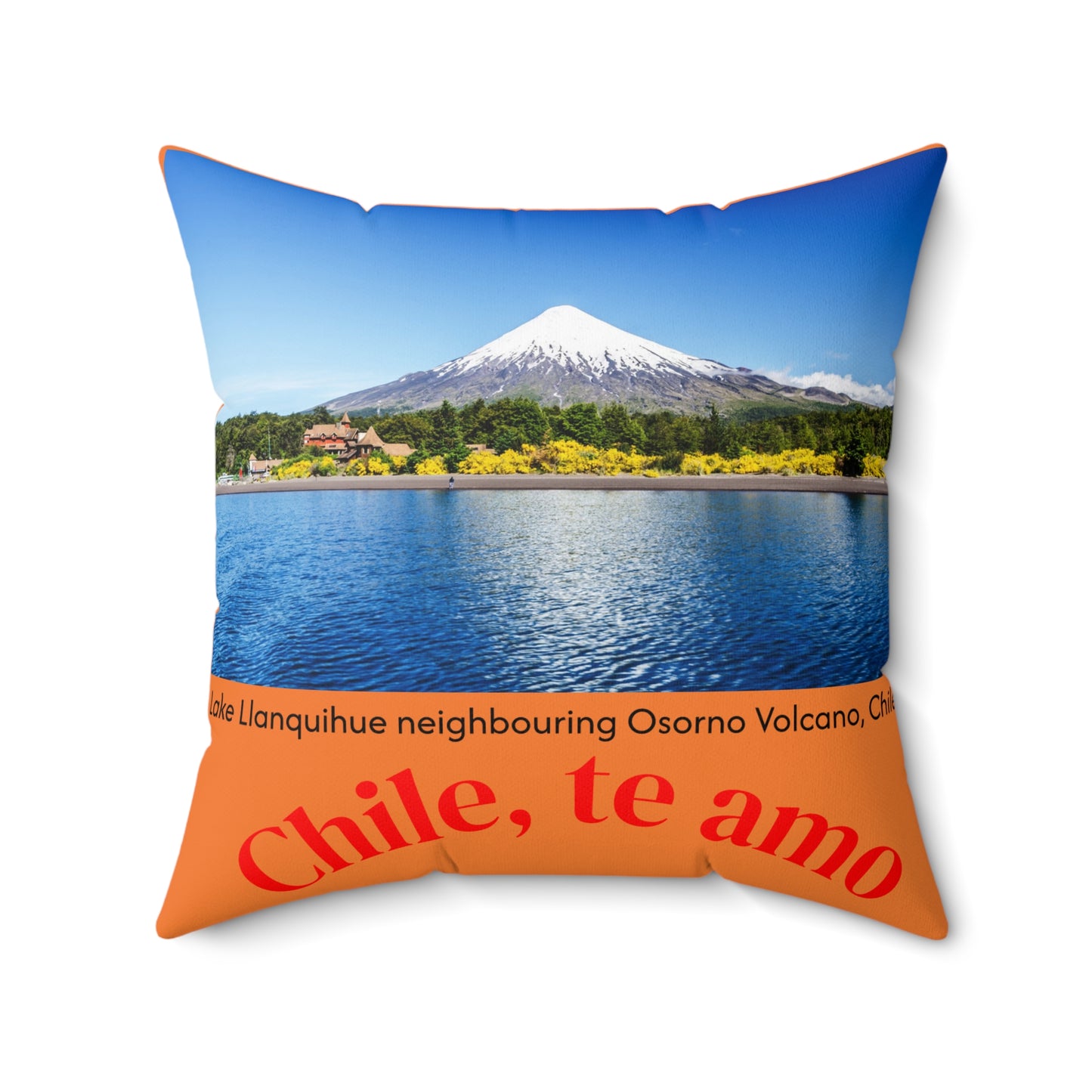 Decorative Pillow - Orange tone - Chilean Art