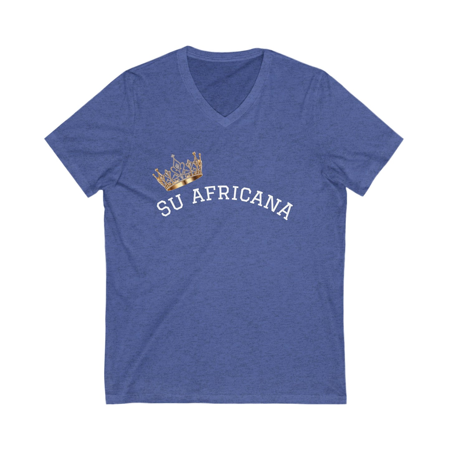 Crowned Unisex V-Neck Tee: Su Africana