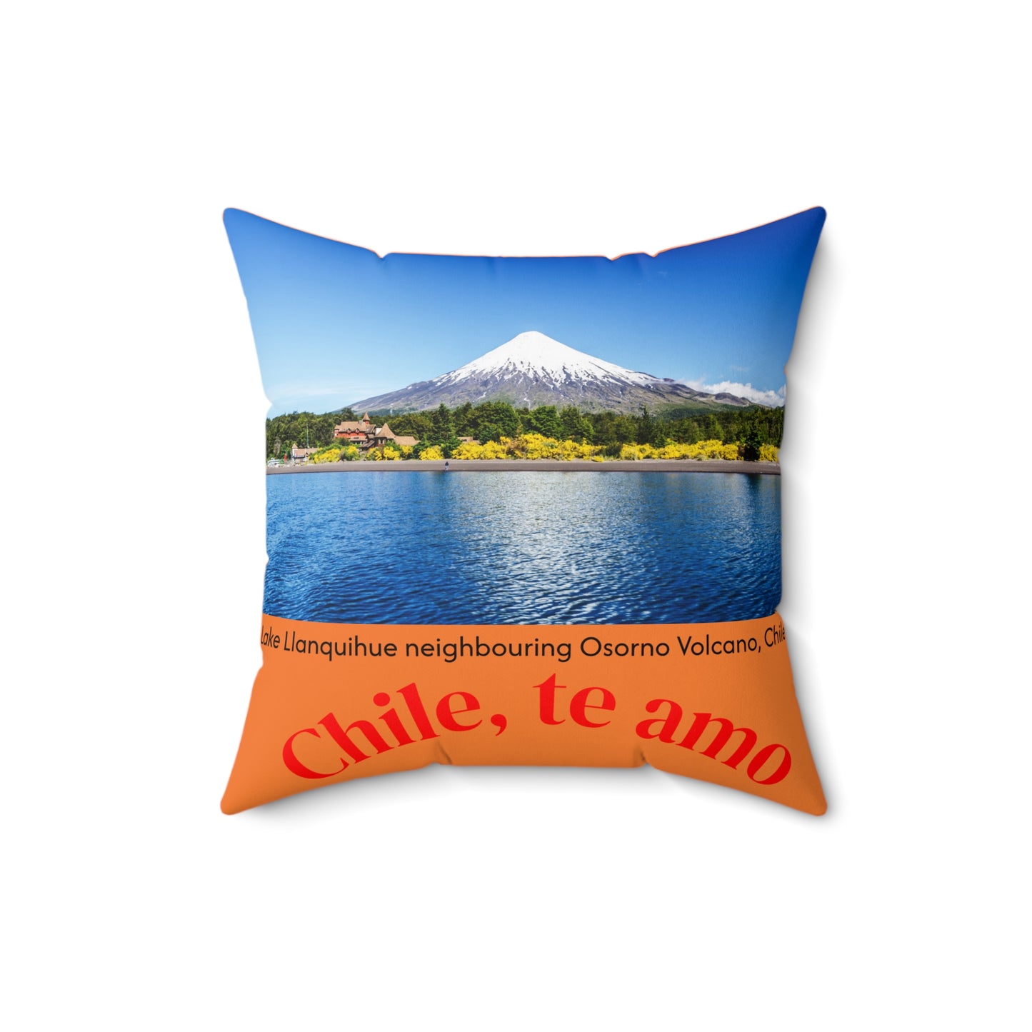 Decorative Pillow - Orange tone - Chilean Art