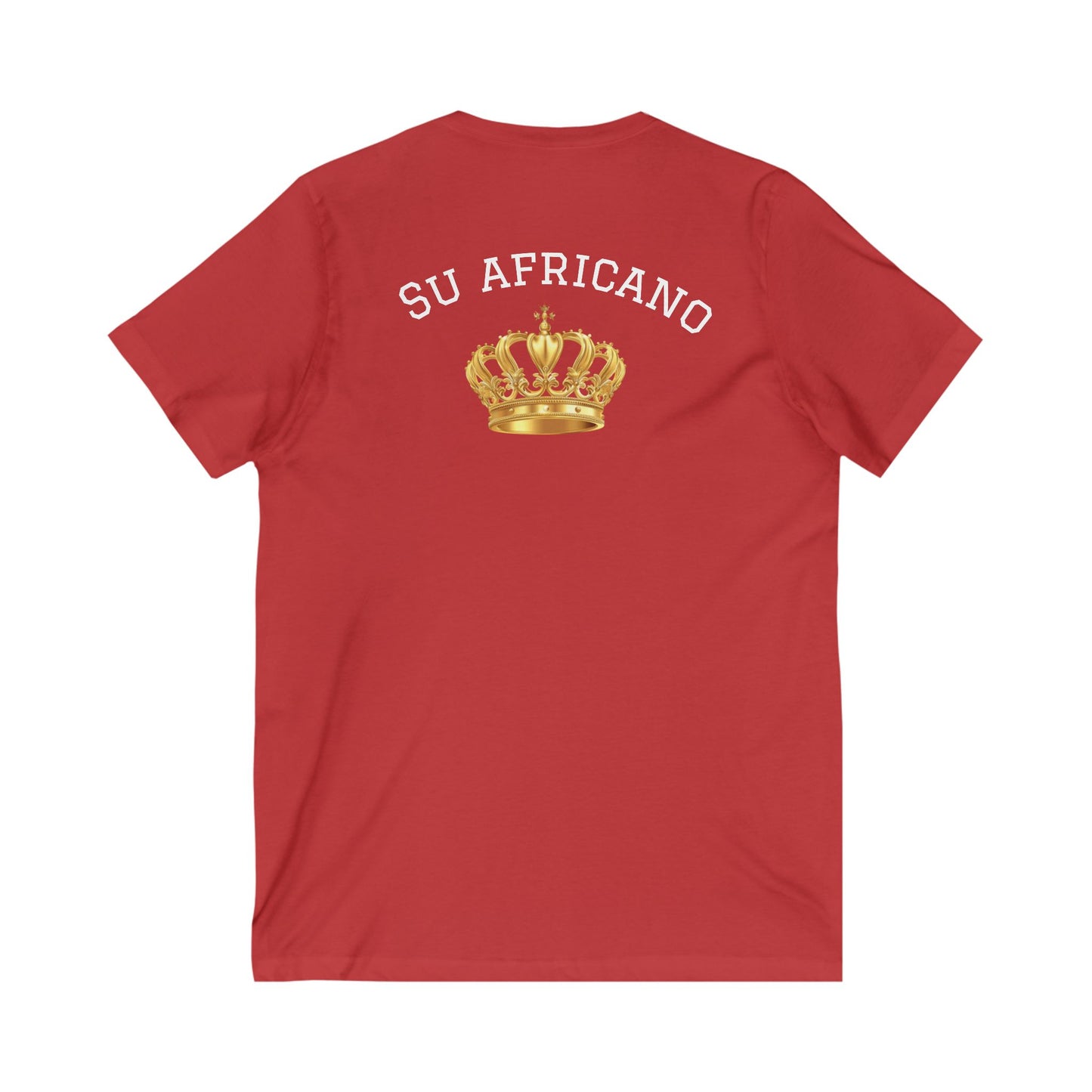 Crowned Unisex V-Neck Tee: Su Africano