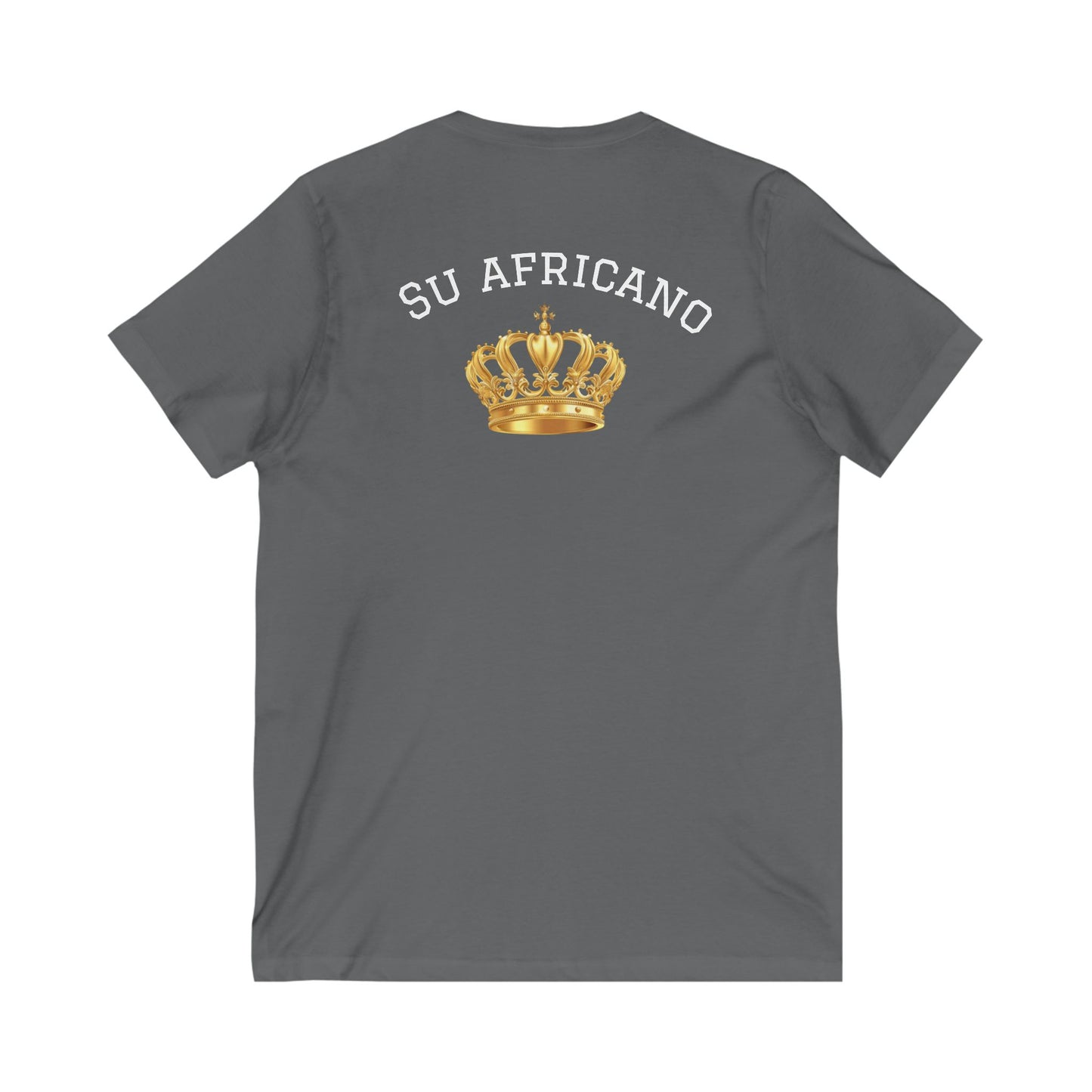 Crowned Unisex V-Neck Tee: Su Africano