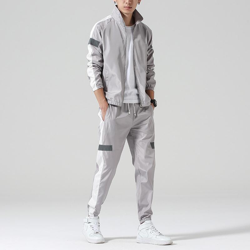 Collar Jacket Sportswear with Leggings Pants