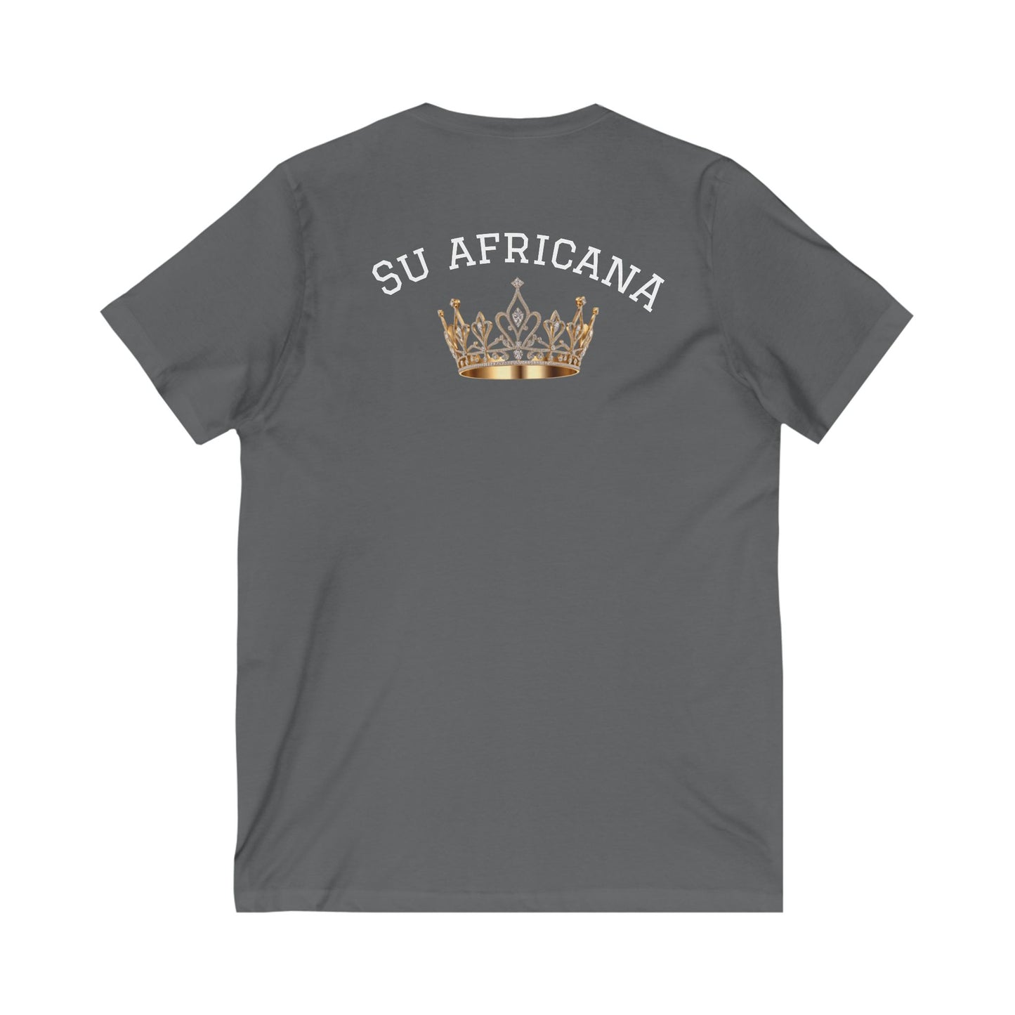 Crowned Unisex V-Neck Tee: Su Africana