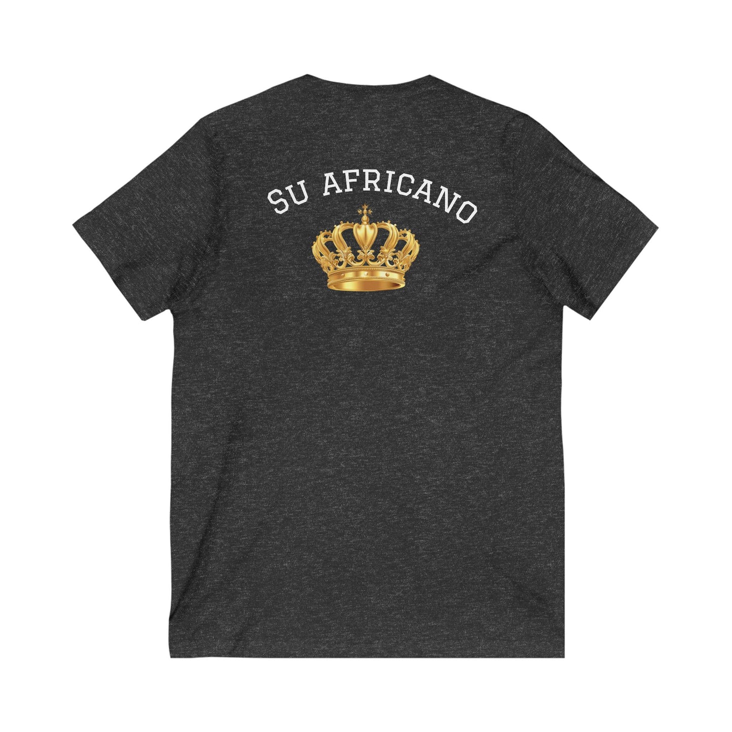 Crowned Unisex V-Neck Tee: Su Africano