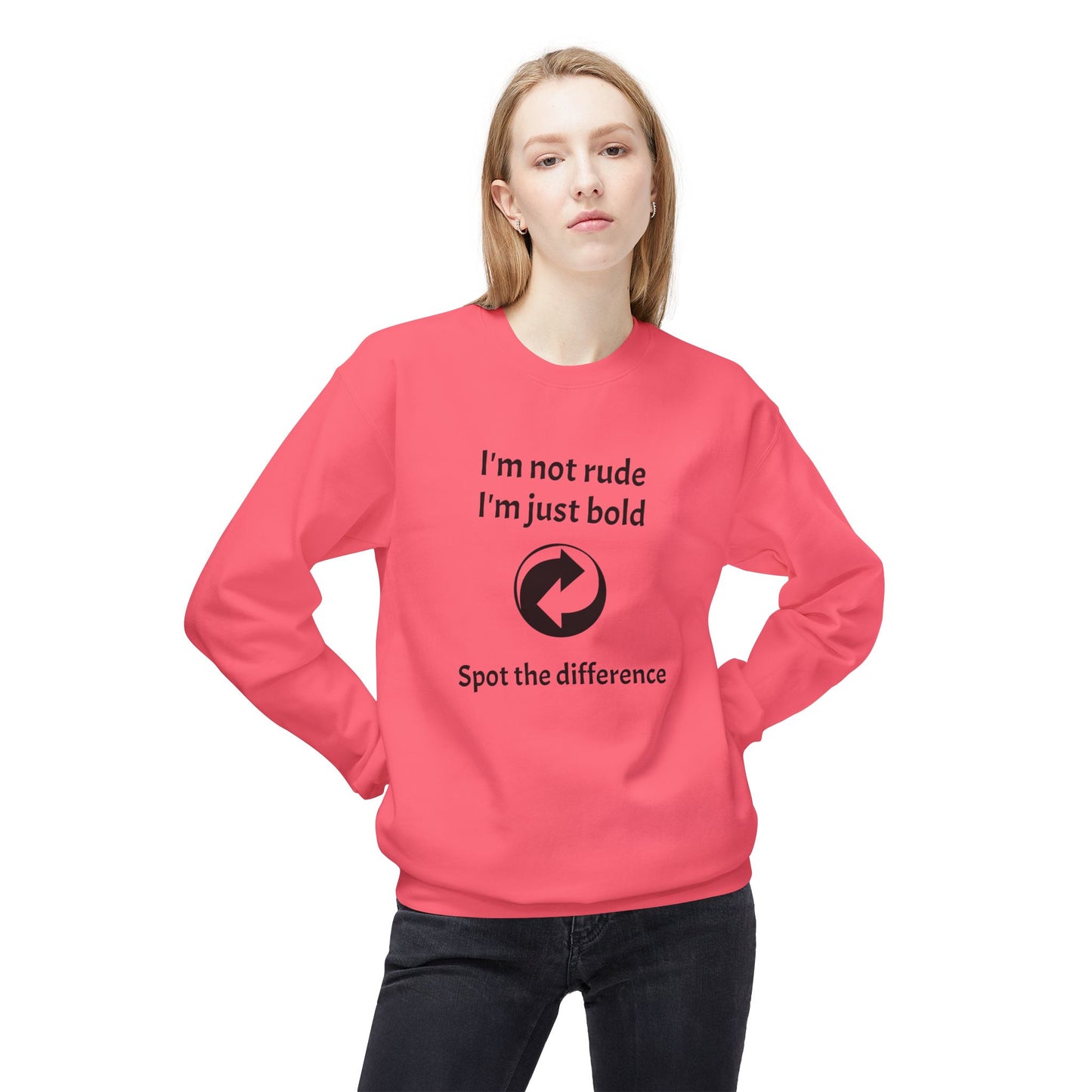 Unisex Crewneck Casual Sweatshirt - Bold Quote