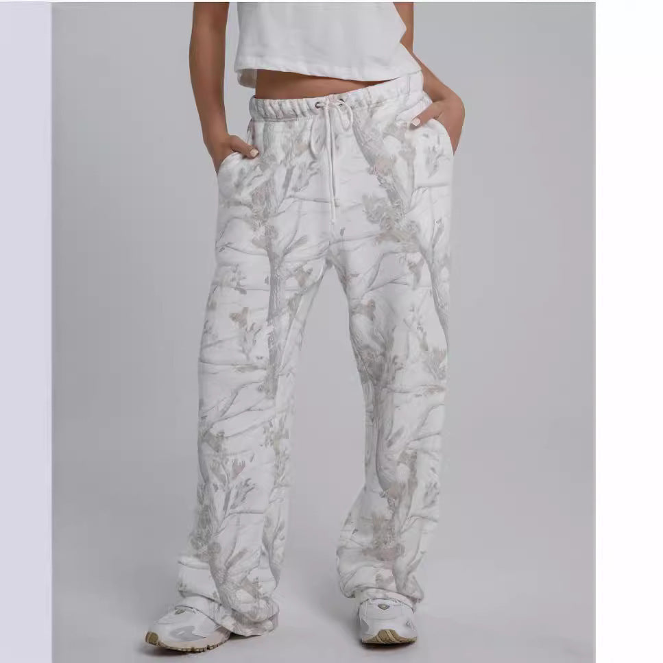 Two Piece Women Camouflage Hoodie - Sportswear