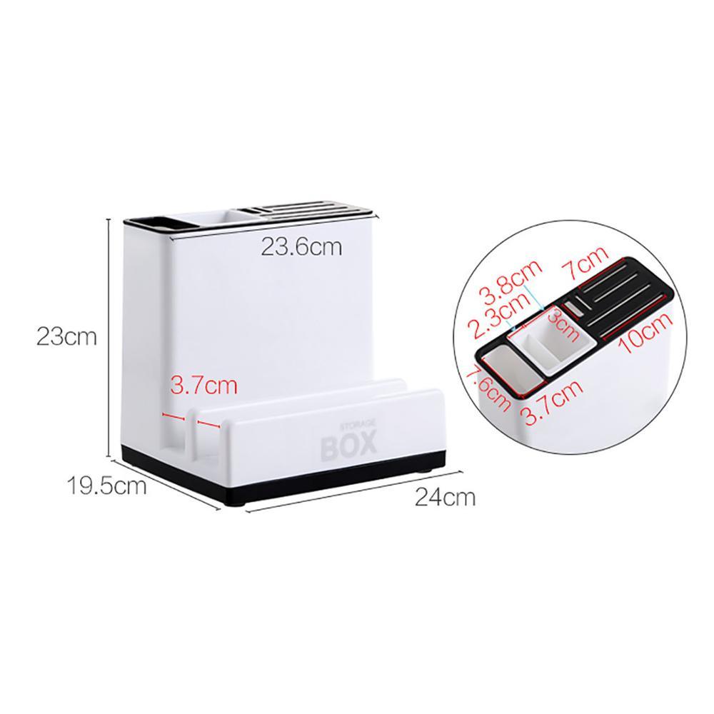 Estante de almacenamiento de plástico para cuchillos de cocina