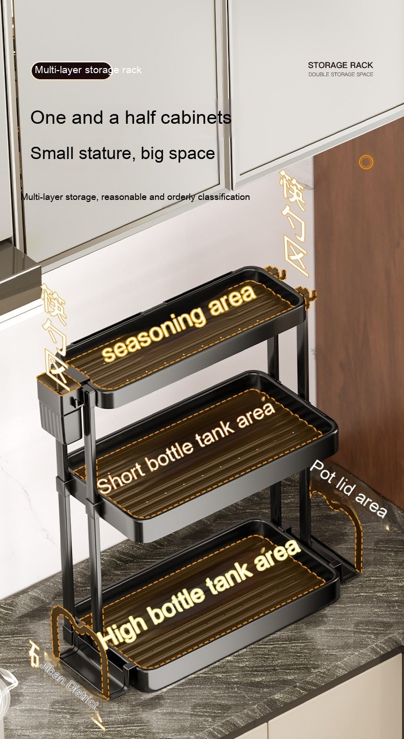 Estante de cocina para condimentos Almacenamiento multicapa Suministros de cocina