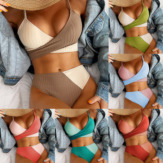 Patchwork Bikini, Swimwear & Beachwear