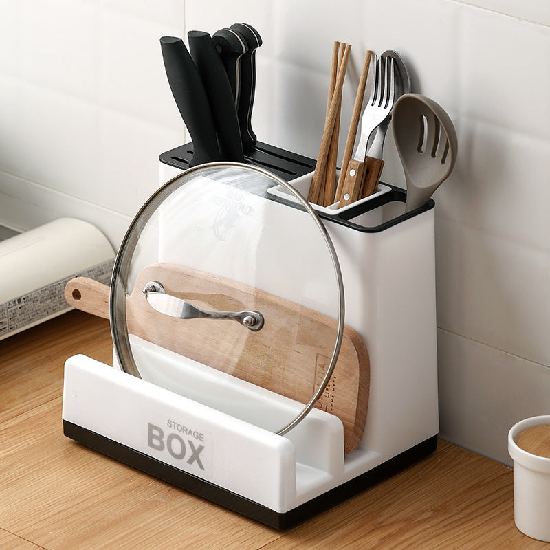 Estante de almacenamiento de plástico para cuchillos de cocina