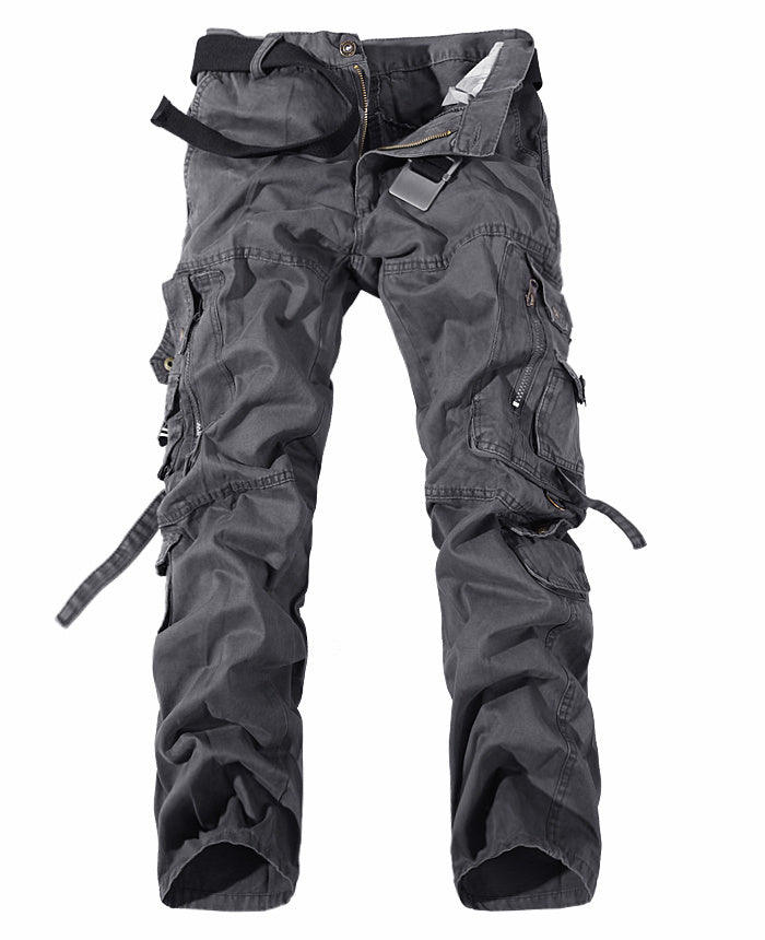 Pantalones cargo multibolsillos para hombre, lavados, oferta especial.