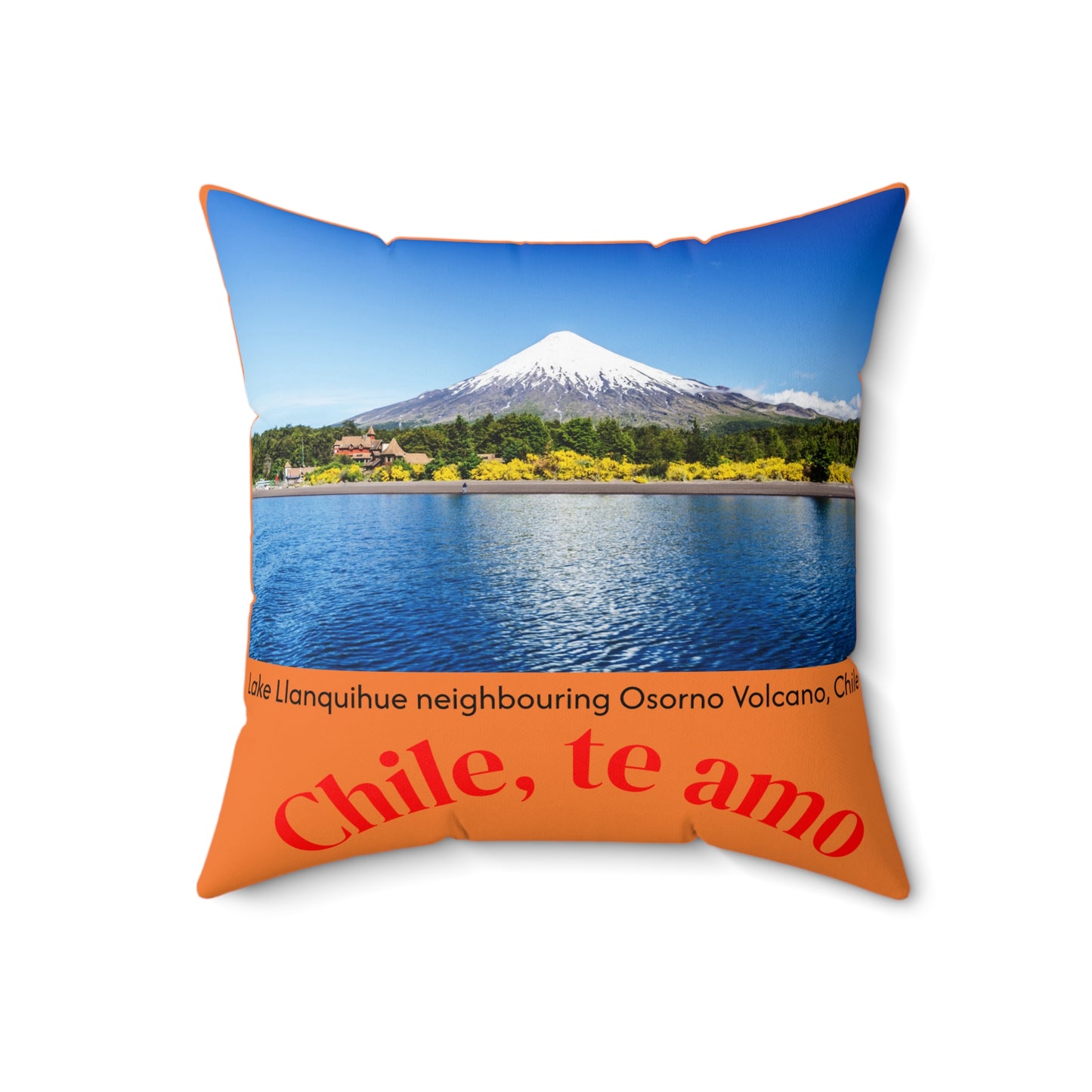 Decorative Pillow - Orange tone - Chilean Art