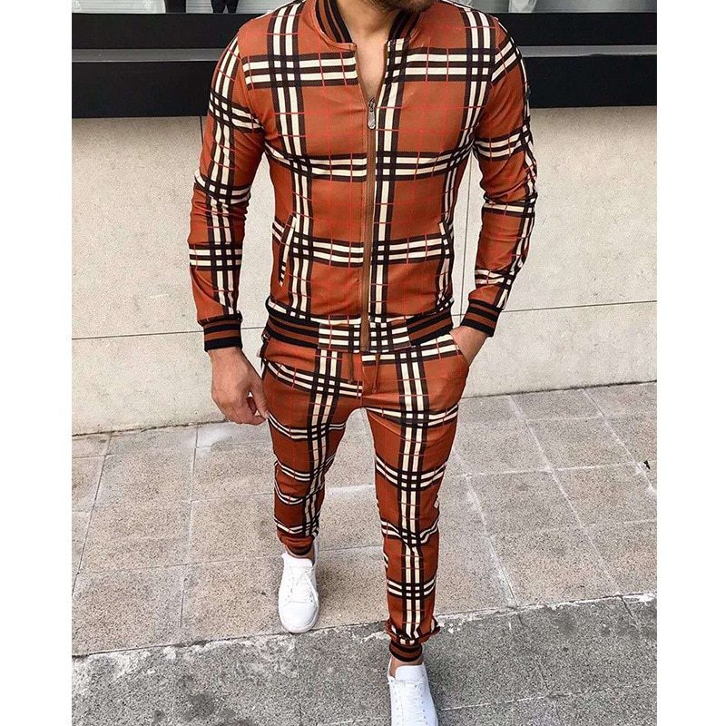 Men's Two-piece, Zippered Tracksuits