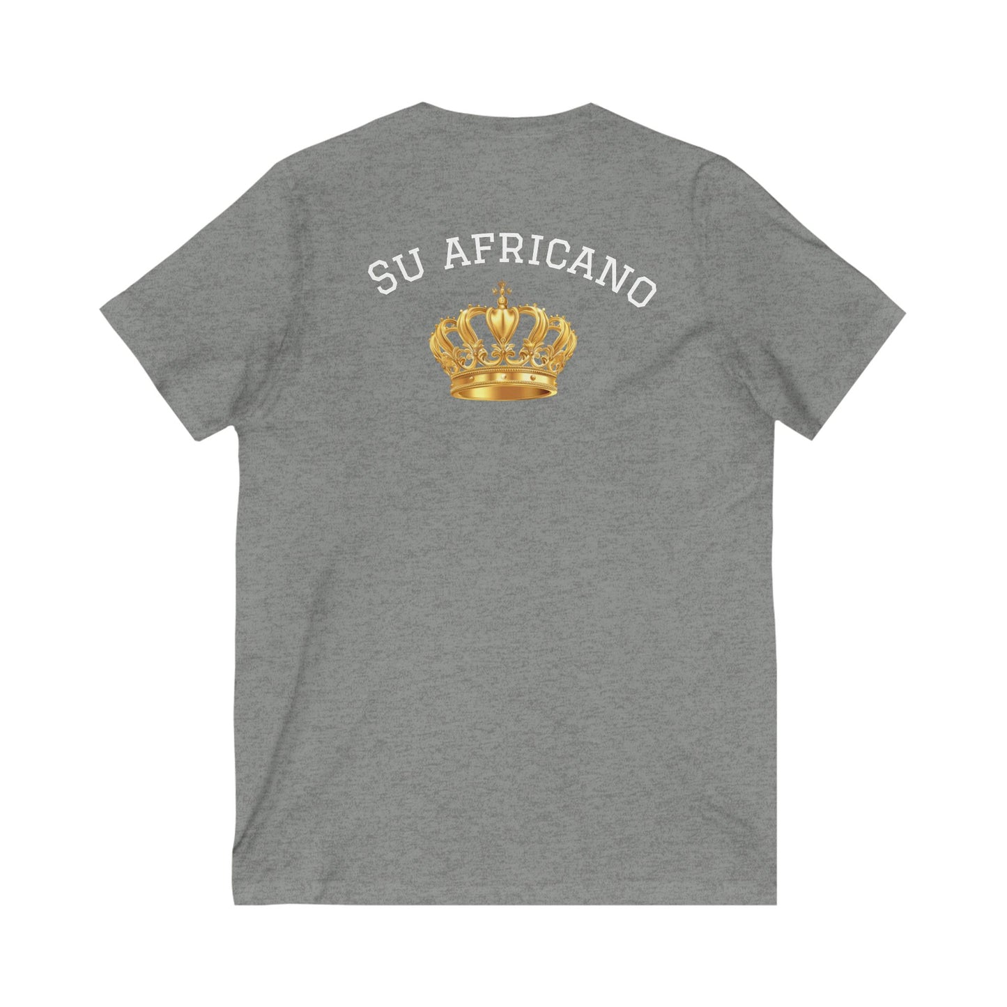 Crowned Unisex V-Neck Tee: Su Africano