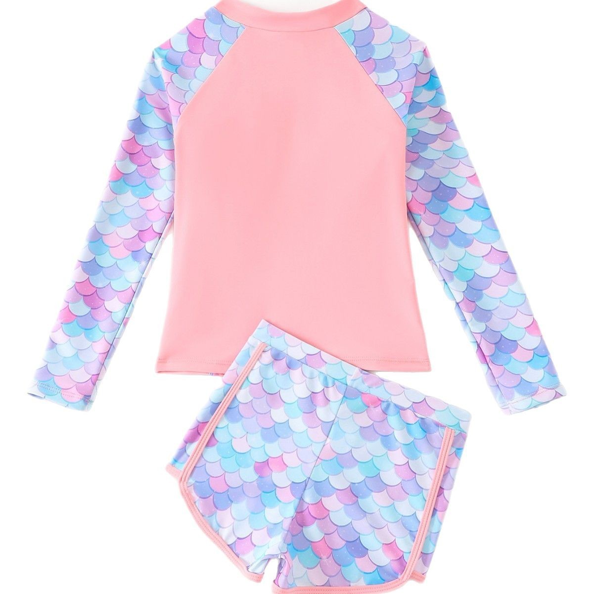 Boxer & Zipper Swimsuit With Chest Pad