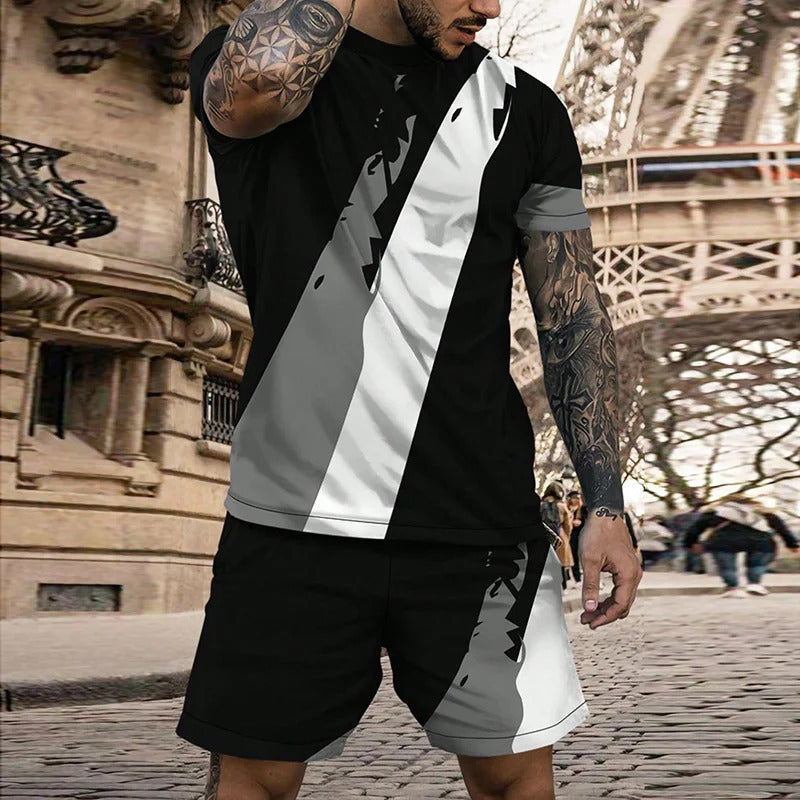 Short Sleeve Round Neck Casual Sportswear